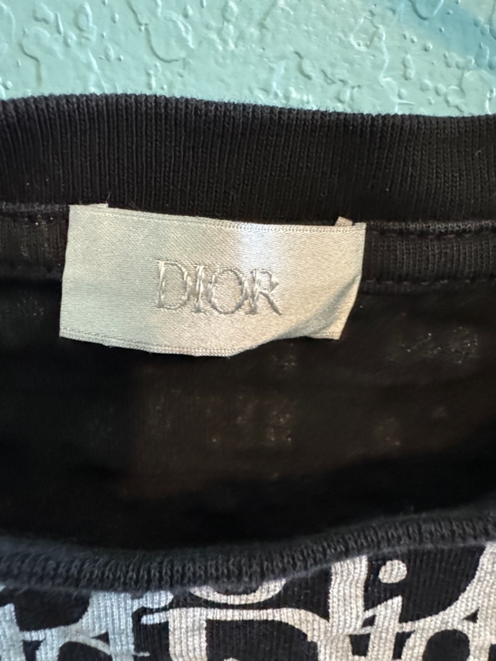 Dior Black and White Logo Short Sleeve Tee - Picture 2 of 4